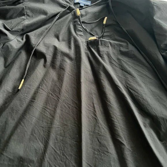 Black Tunic with Drawstring Detail - Picture 2 of 6